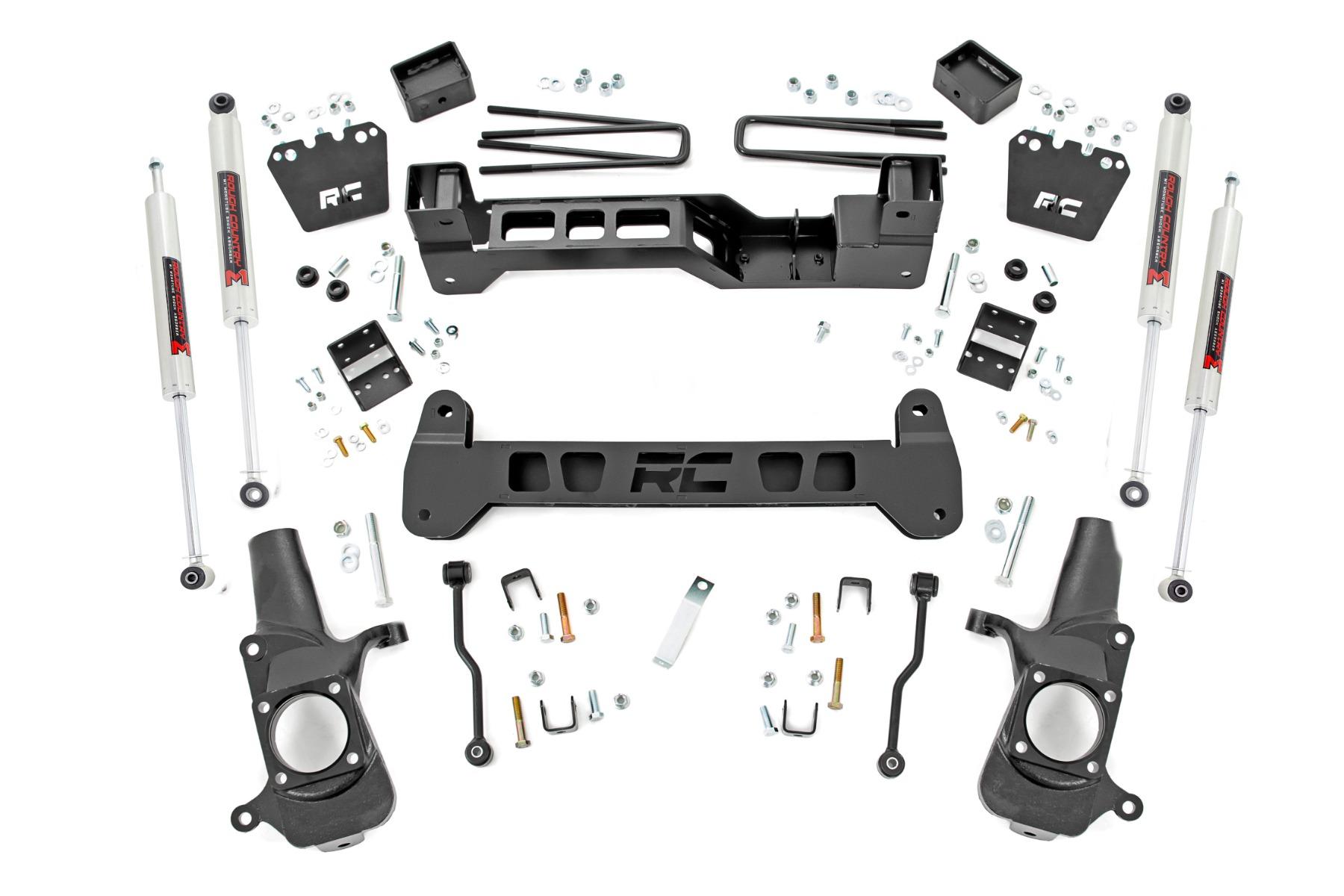 Rough Country 6 Inch Lift Kit M1 Silverado/Sierra 2500HD 2WD (2001-2010) (2001-2010 Silverado 2500 HD, Sierra 2500 HD) - 220040