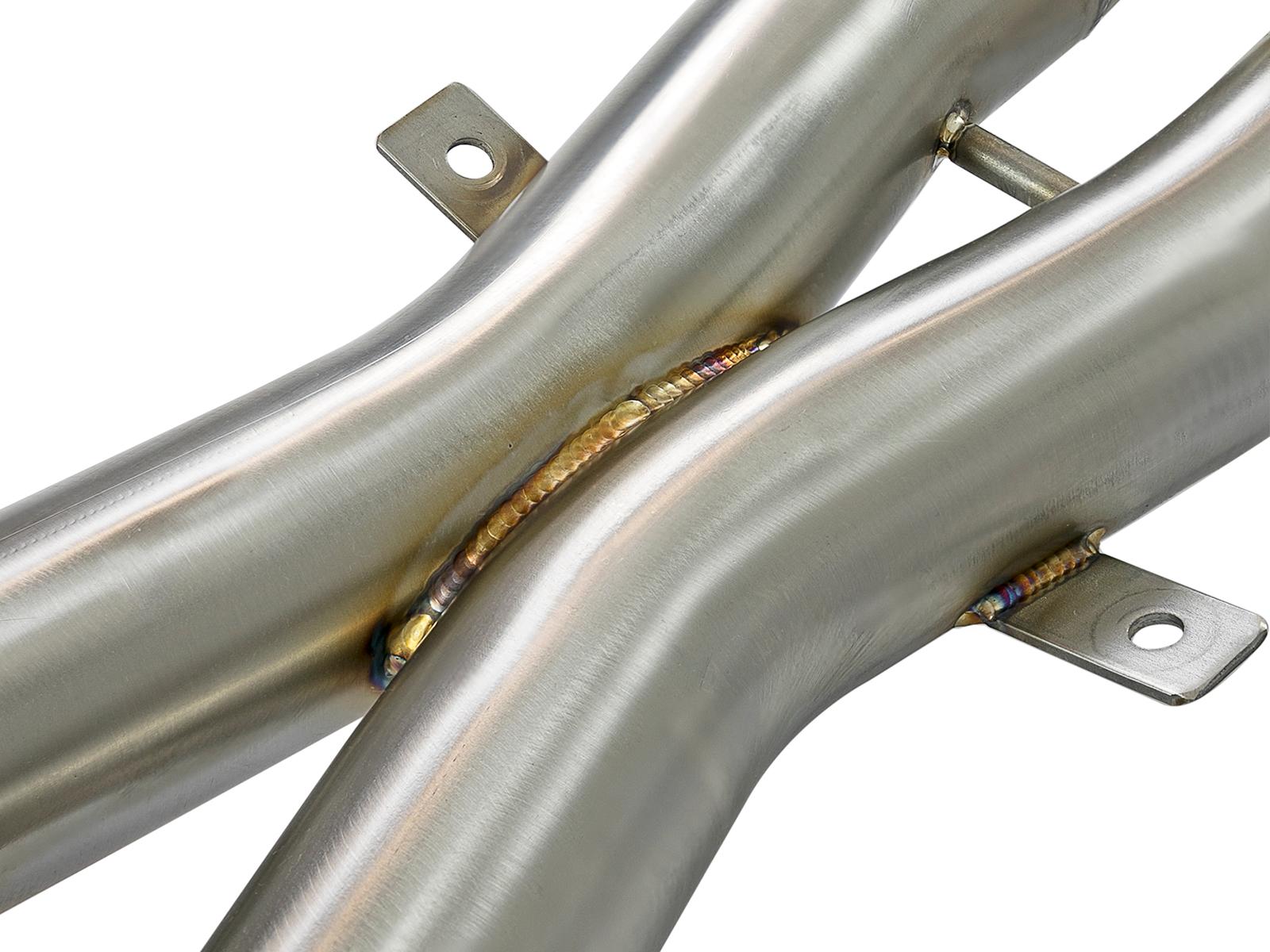 AFE MACH Force-Xp 2-1/2 in 304 Stainless Steel Cat-Back Exhaust w/Polished Tips (2006-2008 Z4, Z4) - 49-36339-P