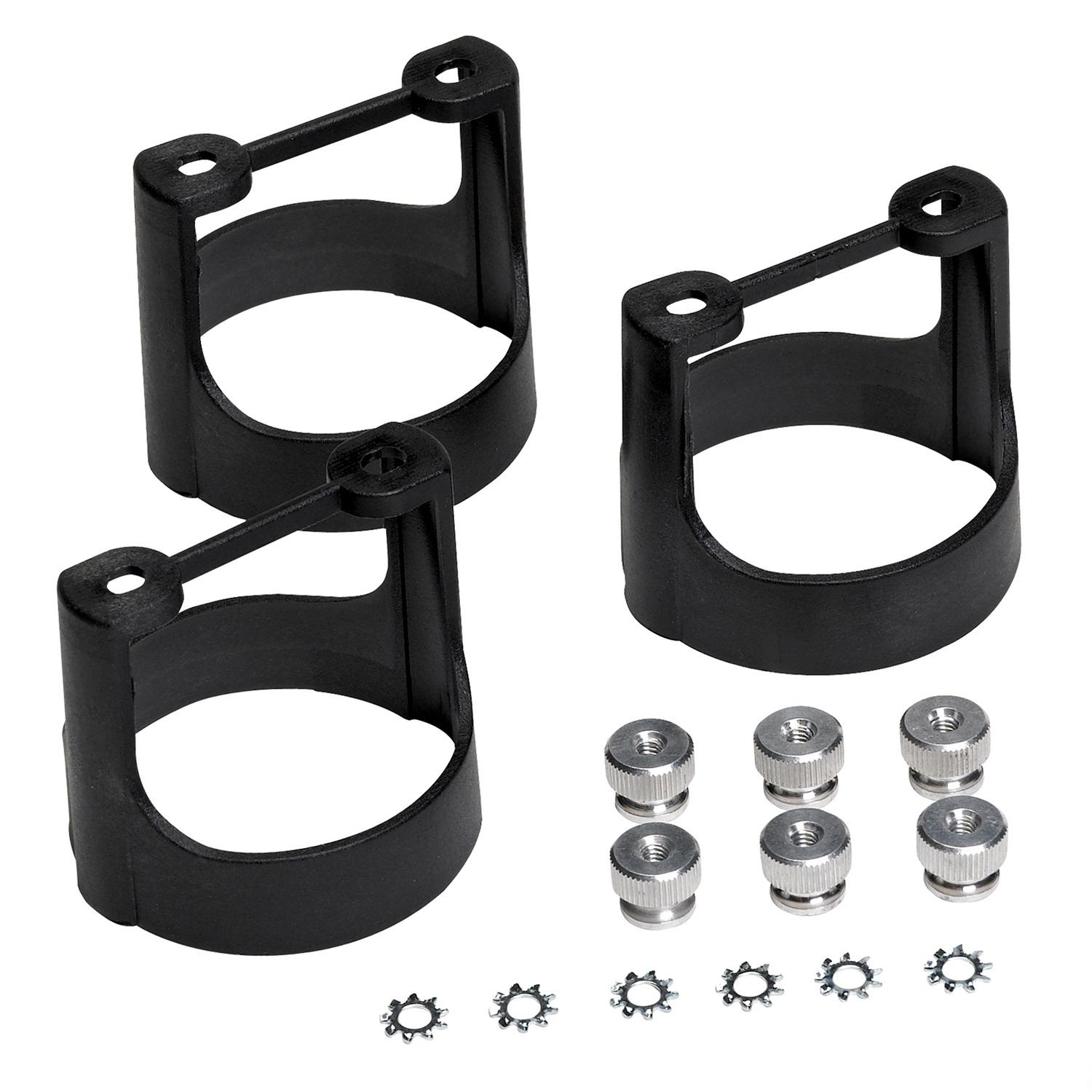 Auto Meter GAUGE BRACKET KIT, 2-1/16", BLACK COMPOSITE, QTY 3 - 2230