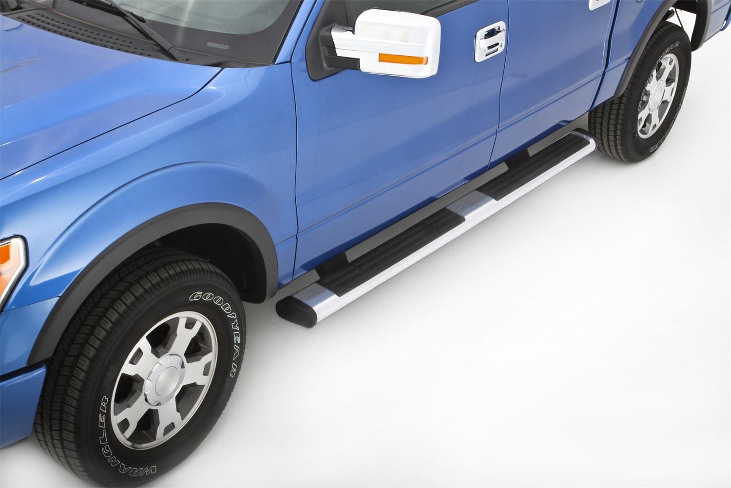 Lund 6 In. Oval Straight Composite Nerf Bars; Chrome - 223687