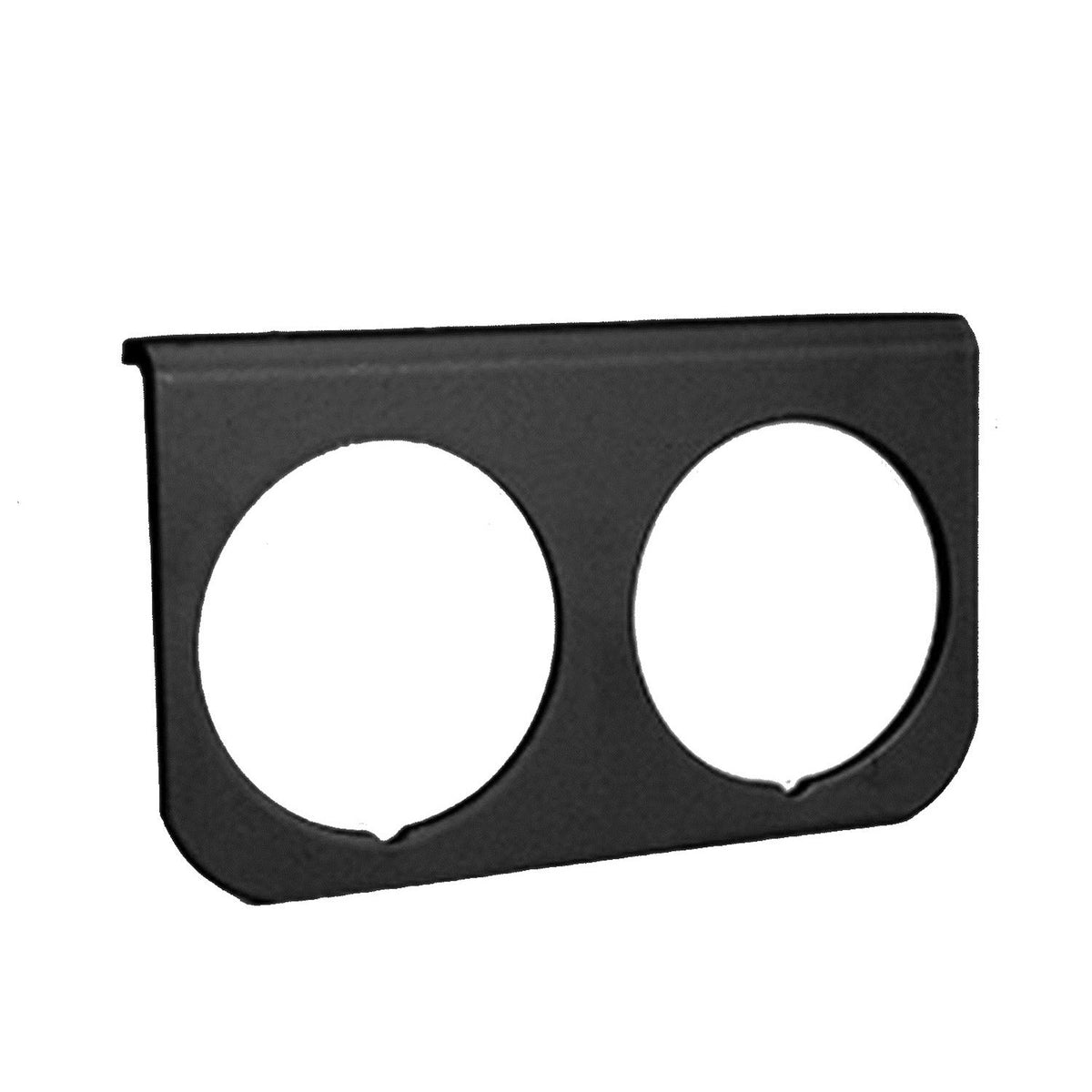 Auto Meter GAUGE MOUNTING PANEL, DUAL, 2-1/16", BLACK, ALUMINUM - 2237