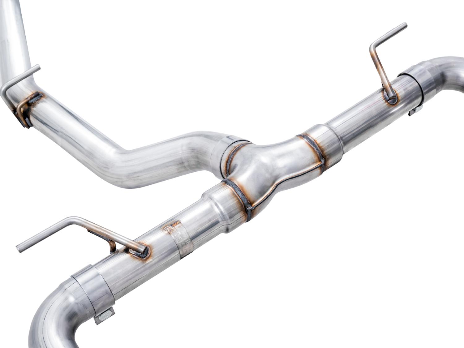 AWE Track Edition Exhaust - Chrome Silver Tips (2016-2023 Subaru BRZ / Toyota GR86 / Toyota 86) - 3020-32279