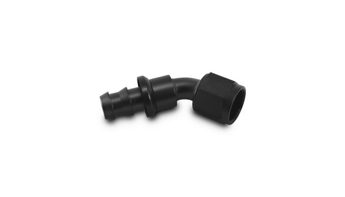 Vibrant Performance Push-On 45 Deg. Hose End Fitting, Hose Size: -12An - 22412