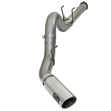 AFE Large Bore-HD 5 IN 409 Stainless Steel DPF-Back Exhaust System w/Polished Tip (2017-2021 F-250 Super Duty, F-350 Super Duty) - 49-43090-P
