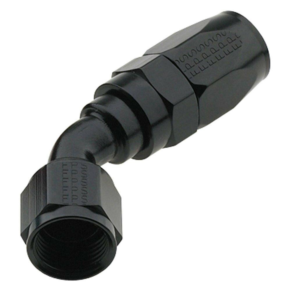 Fragola #6 X 45 Pro-Flow Hose End  Black - 224506-BL