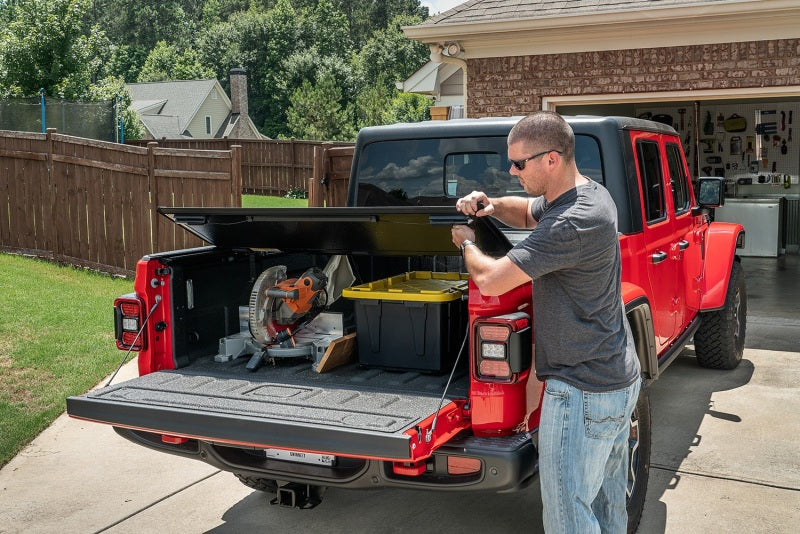 Rugged Ridge Armis Hard Folding With Line-X Bed Cover 20-21 Jeep Gladiator Jt - 13550.24