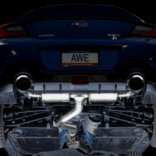 AWE Touring Edition Exhaust - Chrome Silver Tips (2016-2023 Subaru BRZ / Toyota GR86 / Toyota 86) - 3015-32486