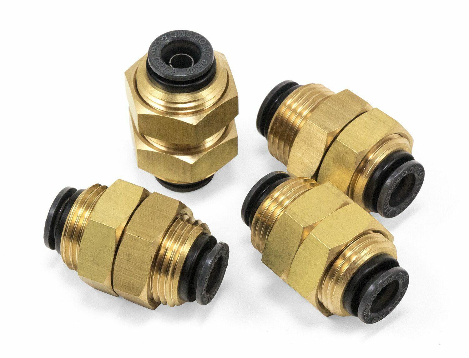 Air Lift Performance 22653 Bulkhead Union - 3/8" PTC x 3/8" PTC - DOT - SMC # KV2E11-00