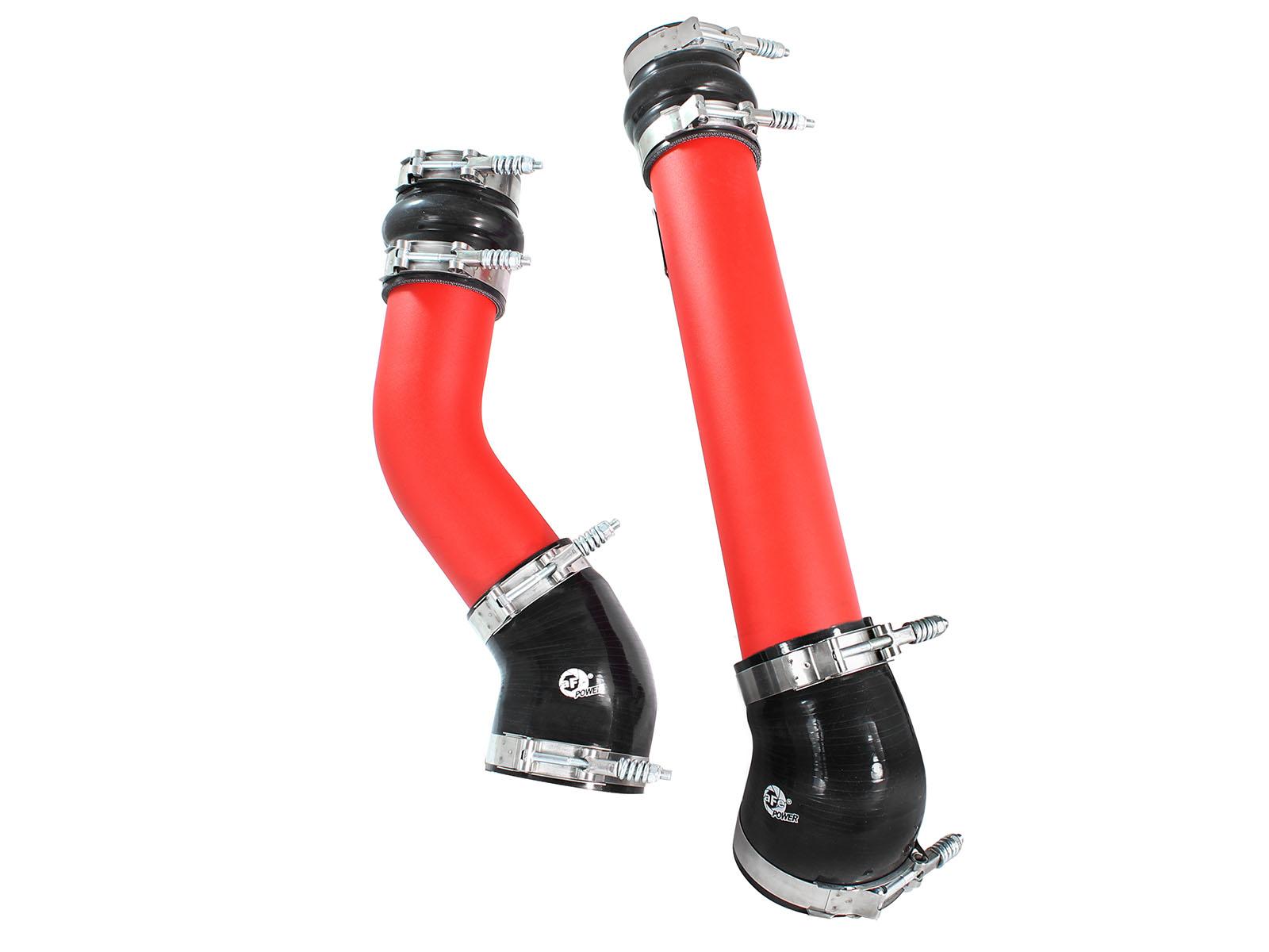 AFE BladeRunner 3 IN Aluminum Hot and Cold Charge Pipe Kit Red (1994-2002 Ram 2500, Ram 3500) - 46-20064-R