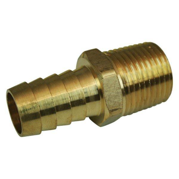 Moroso Fitting, 1/2 Npt, 5/8 Barb, Straight, Brass - 22735