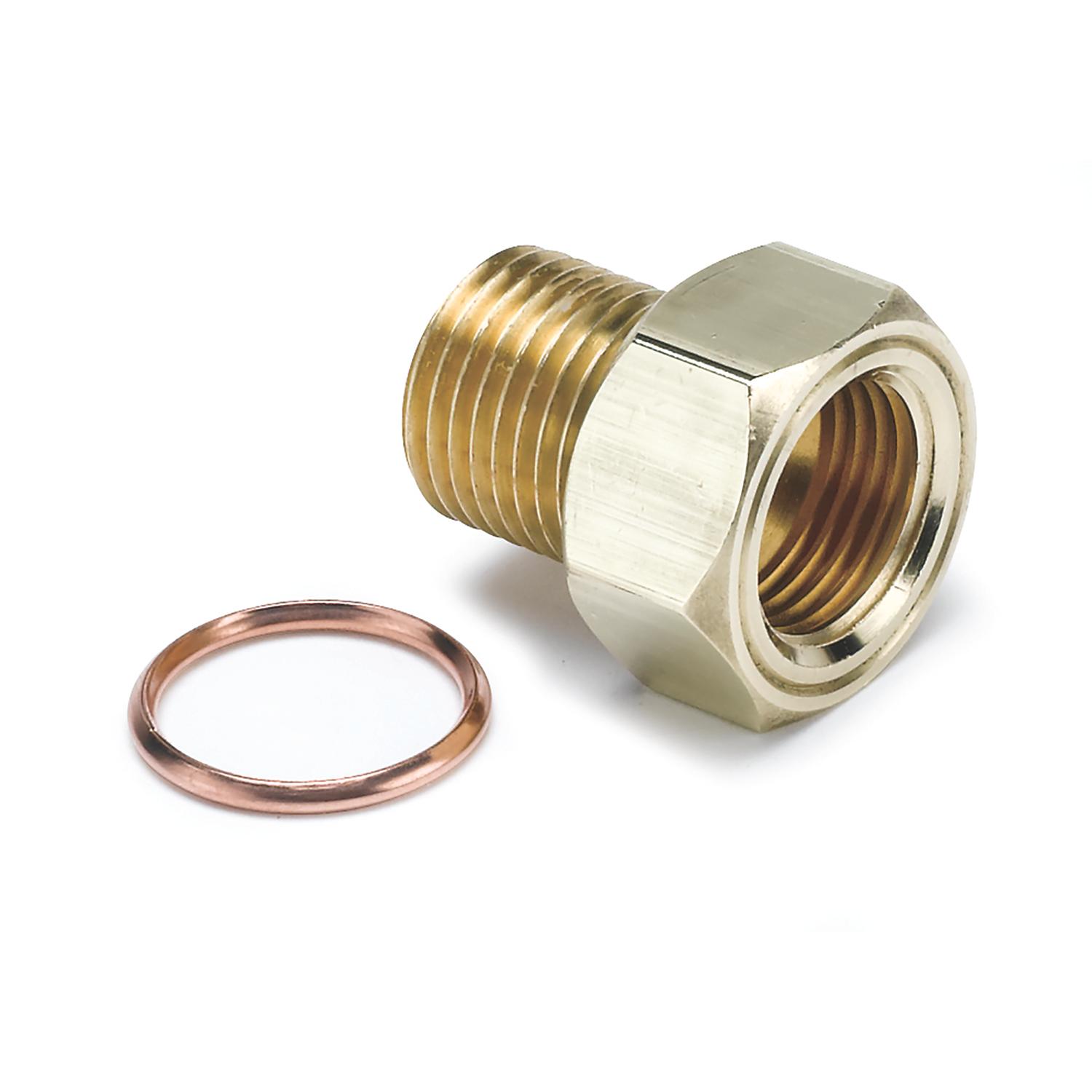 Auto Meter FITTING, ADAPTER, M16X1.5 MALE, BRASS, FOR MECH. TEMP. GAUGE - 2275