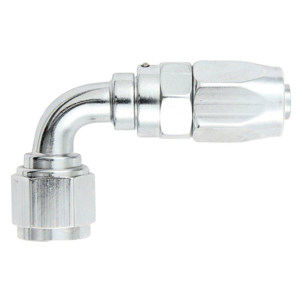 Fragola #6 X 90 Pro-Flow Hose End  Chrome - 229006-CH