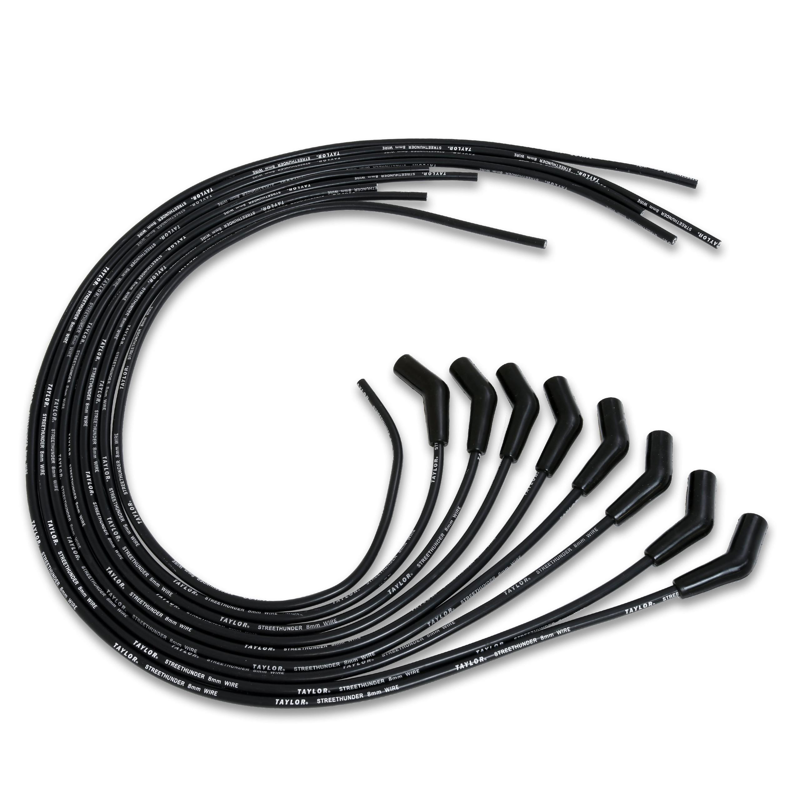 TAYLOR CABLE Streethunder univ 8cyl 135 black - 50053