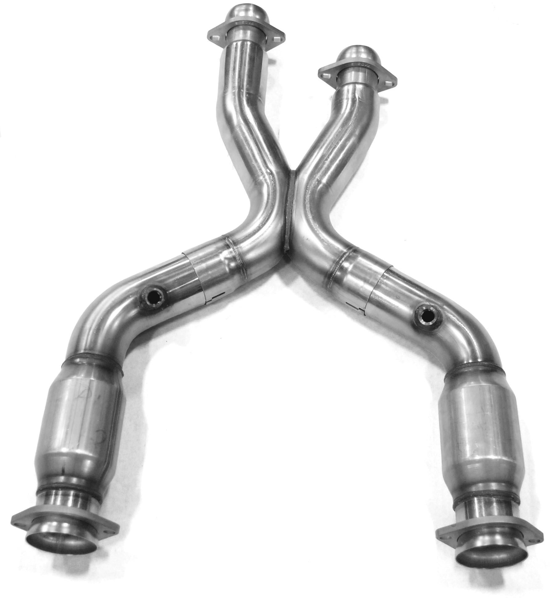 Kooks 3" x 2-1/2" SS Catted X-Pipe. 1999-2004 Mustang. (Connects to OEM) - 11203250