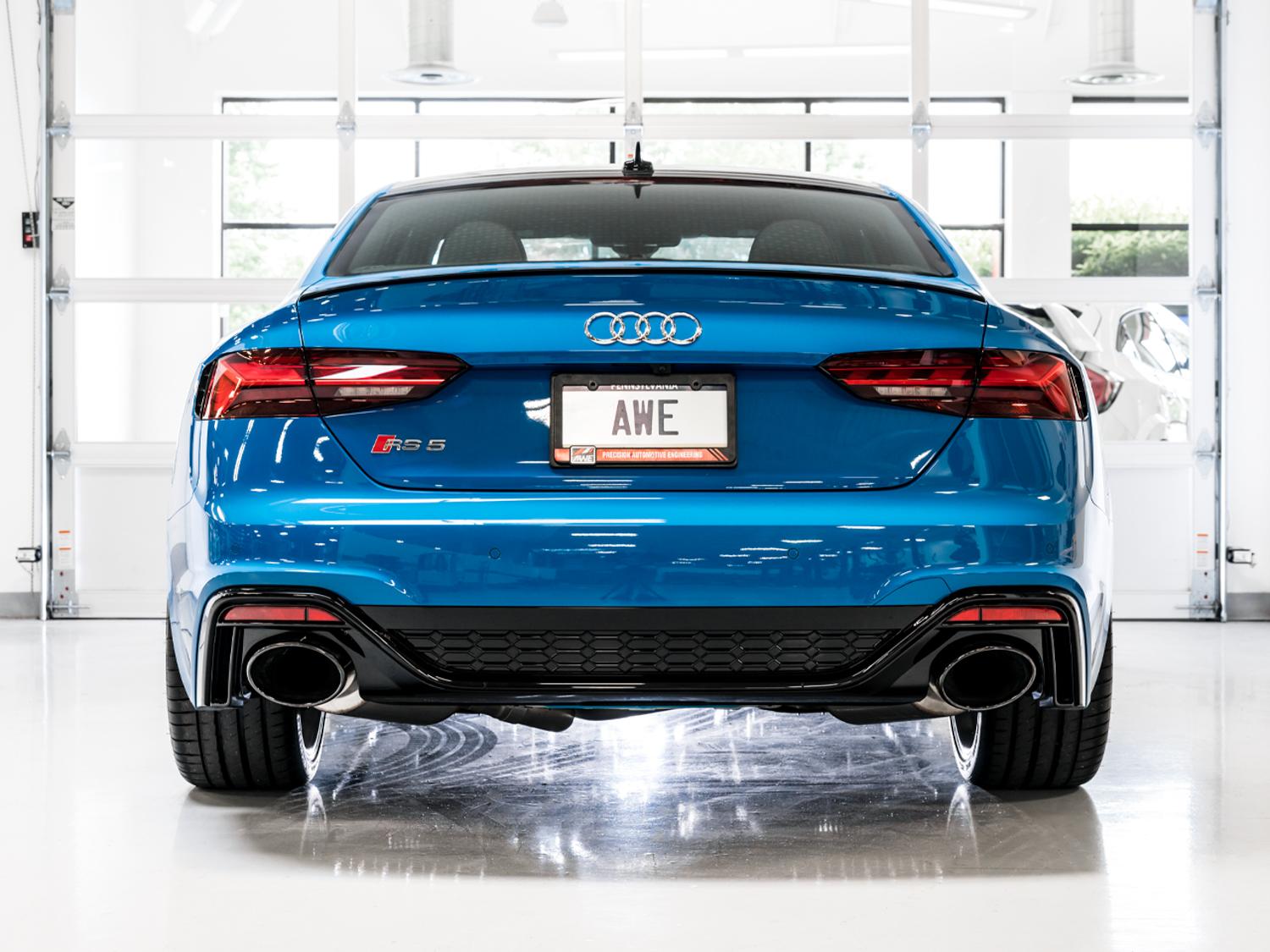 AWE Touring Edition Exhaust for Audi B9.5 RS 5 Sportback - Diamond Black RS-style Tips - 3015-33321