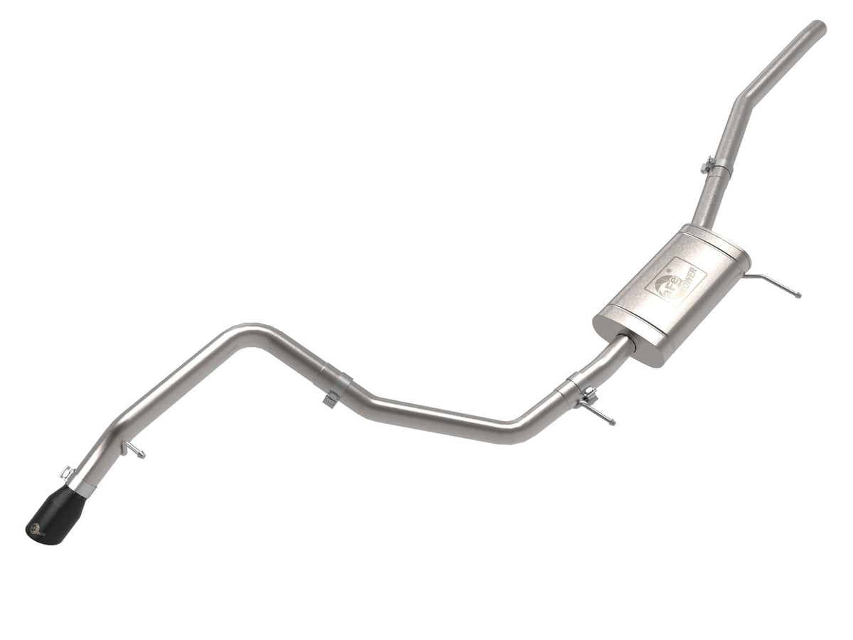 AFE Vulcan Series 2-1/2 IN 304 Stainless Steel Cat-Back Exhaust System w/ Black Tip Ford Maverick 22-23 L4-2.0L (t) - 49-33145-B