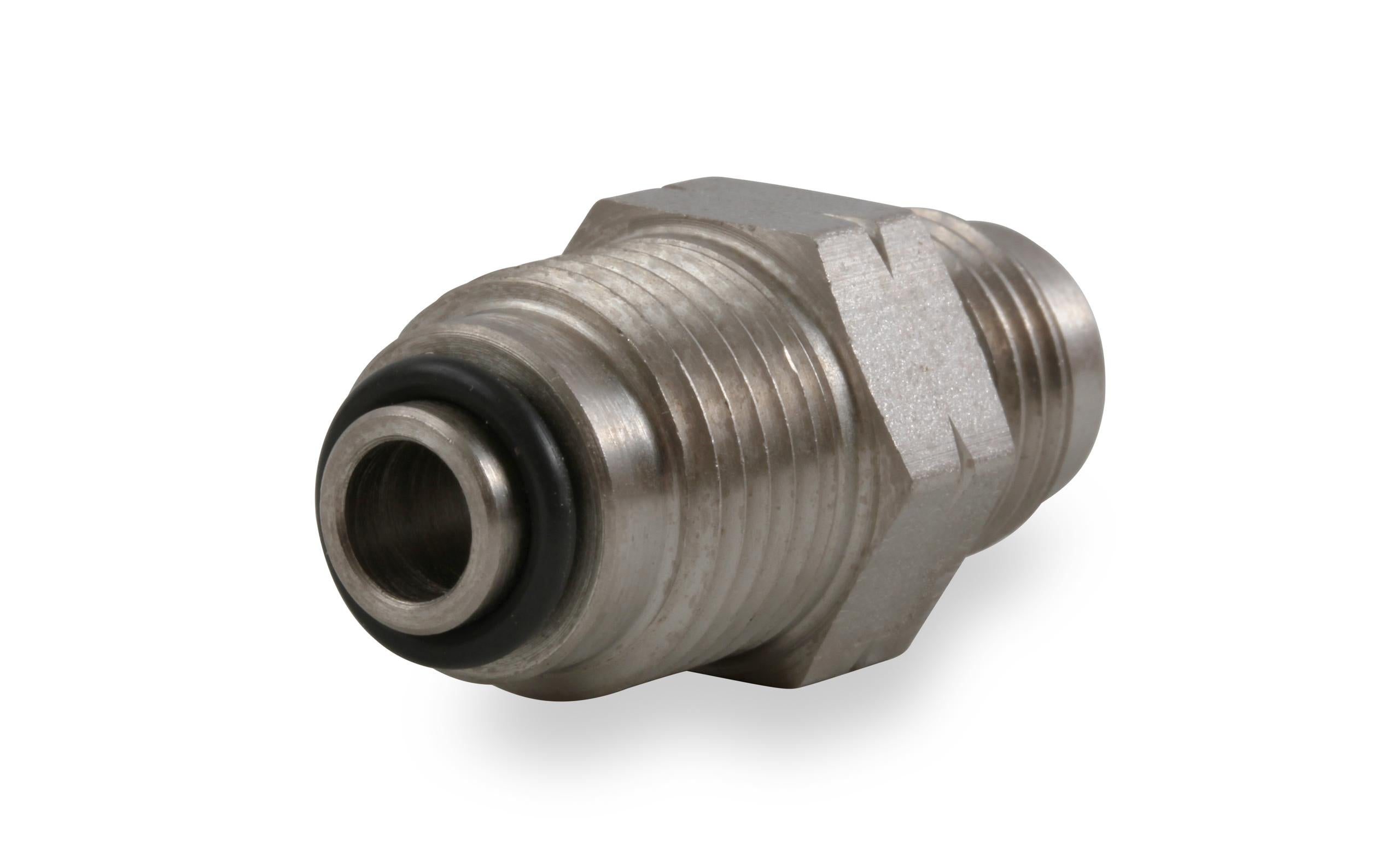 Earls Steel An To Metric Bump O-Ring Adapter - Size: -6An Male To 16mm X 1.50 Bump O-Ring Male - Nickel Plated - Bagged Packaging - Typical Application Power Steering/Fuel Injection O-Ring - - 961955ERL