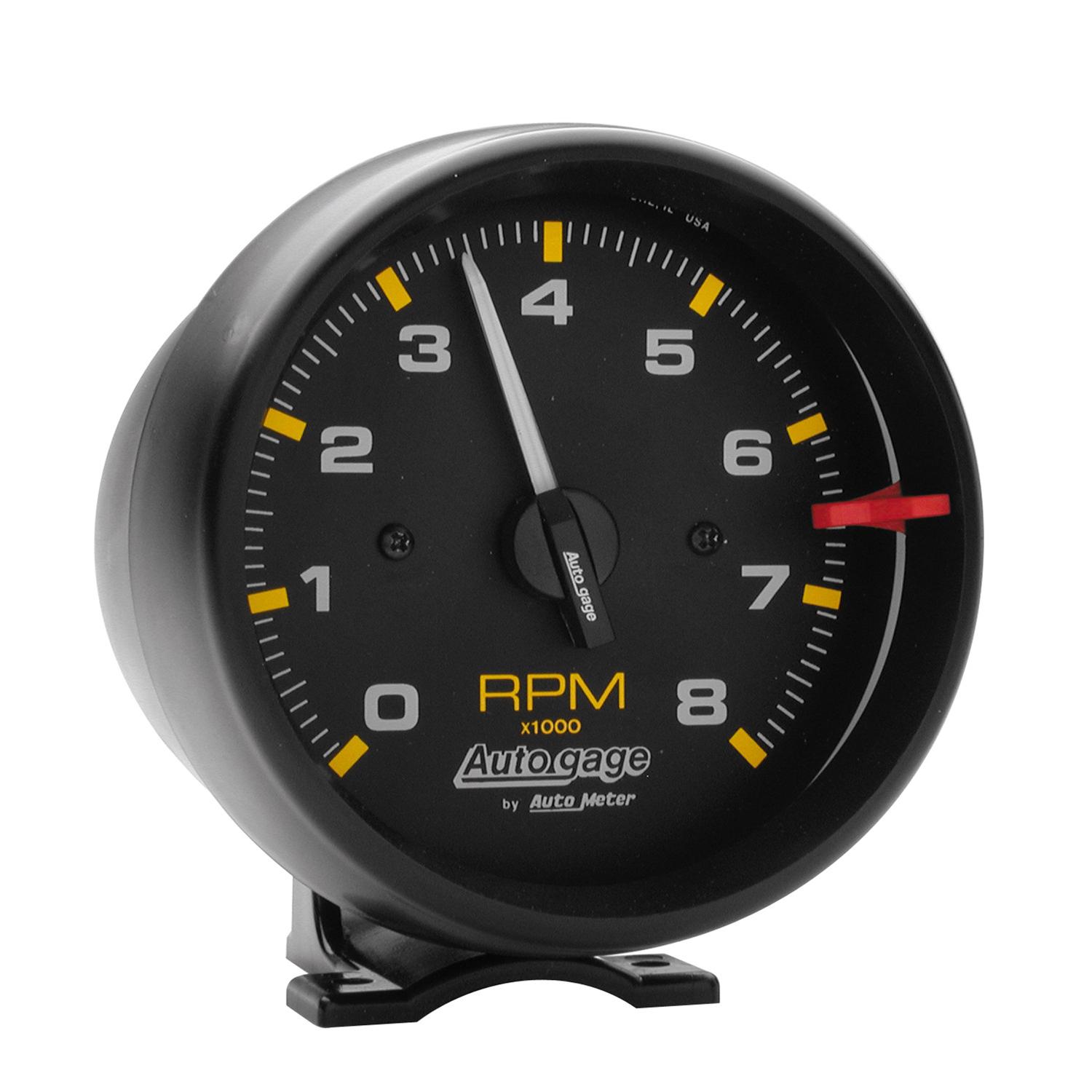 Auto Meter 3-3/4" PEDESTAL TACHOMETER, 0-8,000 RPM, AUTO GAGE - 2300