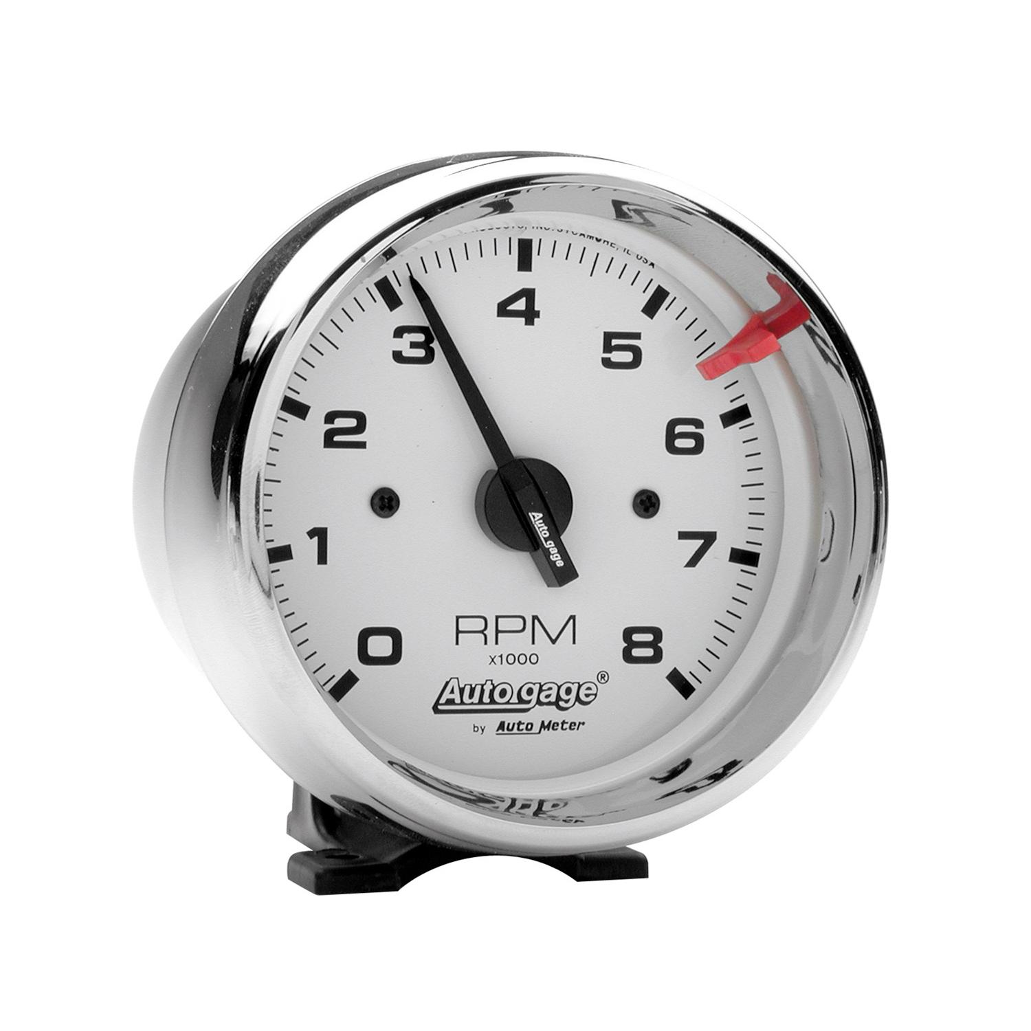 Auto Meter 3-3/4" PEDESTAL TACHOMETER, 0-8,000 RPM, AUTO GAGE - 2304