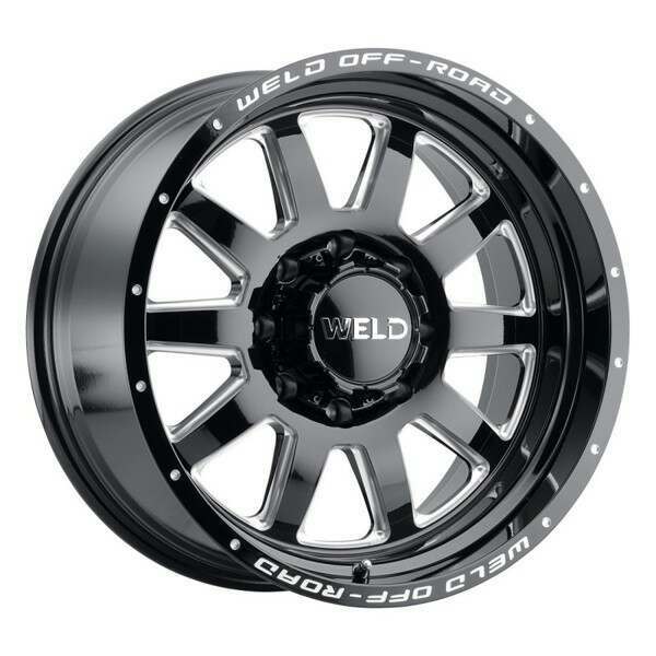 Weld Racing 18x9 Stealth  5x139.7 5x150 ET00 BS5.00 Gloss BLK MIL 110.2 - W10289070500