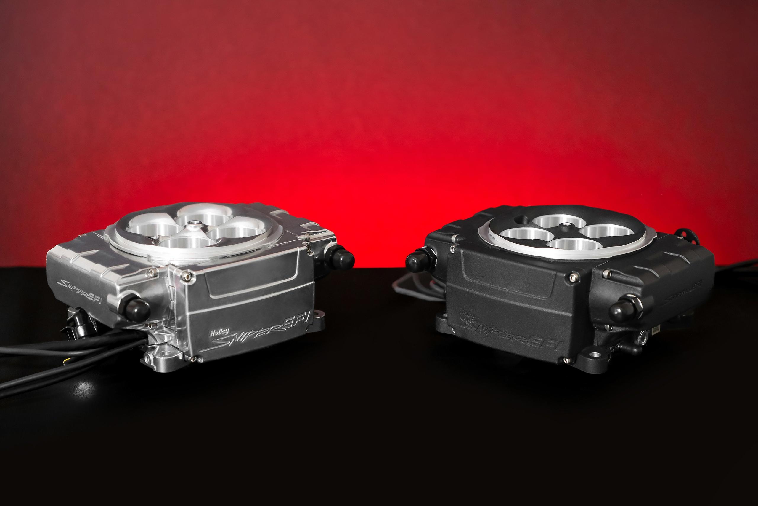 Holley Sniper 2 EFI - Shiny (1952-1996 Apollo, Gordon-Keeble, Omega, Checker, Excalibur, Shelby, Chrysler, Dodge, Jeep, Plymouth, Packard, Nash, DeSoto, Buick, Allard, AC, Cadillac, Stutz, Chevrolet, GMC, TVR, Cunningham, Griffith, Kurtis, Facel Vega, Bri