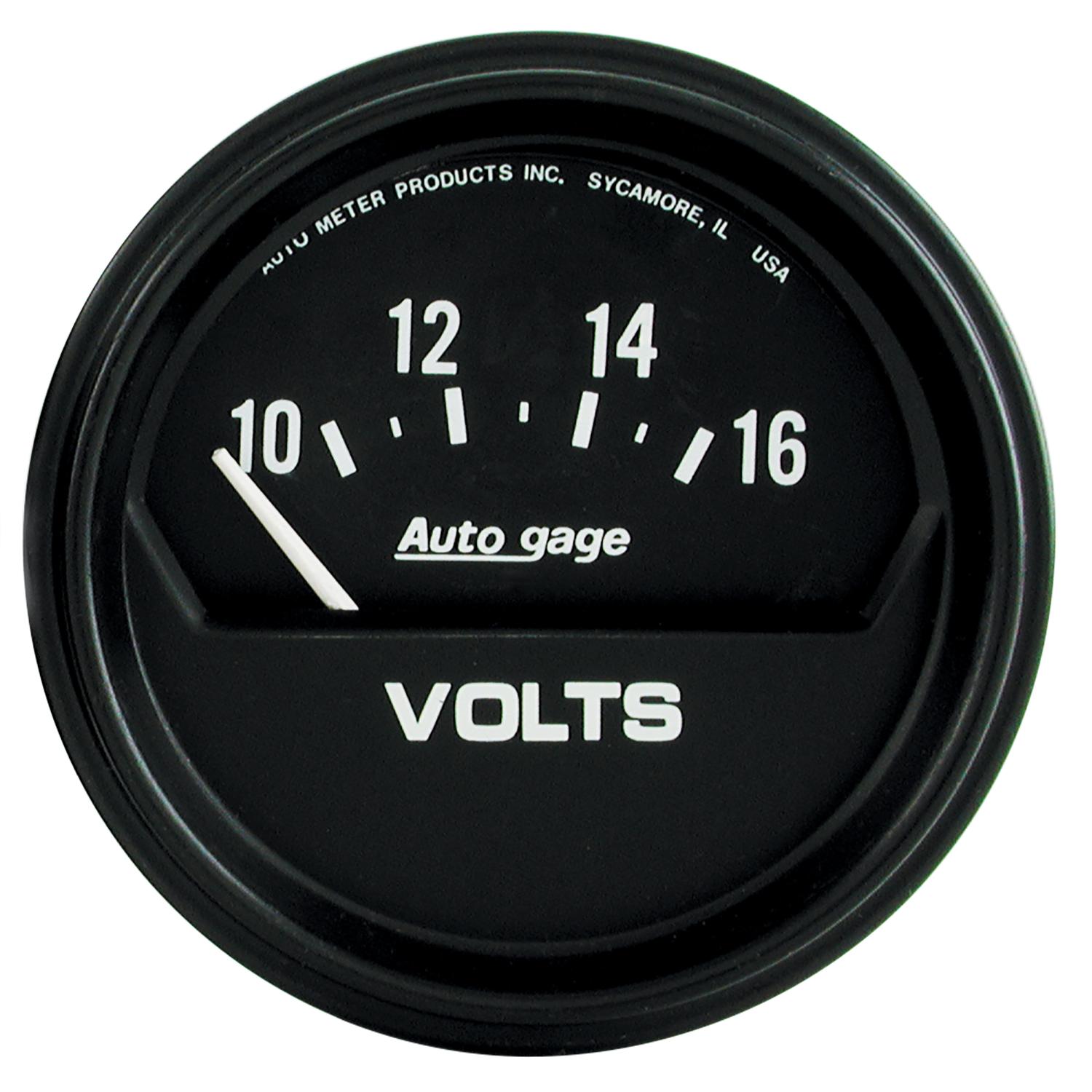 Auto Meter 2-5/8" VOLTMETER, 10-16V, AUTO GAGE - 2319
