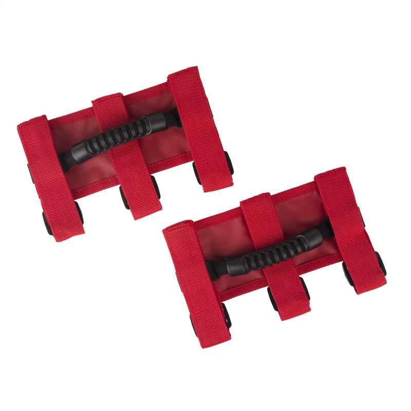 Rugged Ridge Ultimate Grab Handle Kit Red; 55-21 Jeep Cj/Wrangler / 20-21 Gladiator - 13505.03
