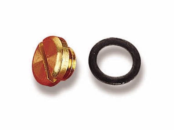 Holley Fuel Bowl Sight Plug &amp; Gasket Kit.  - 26-13
