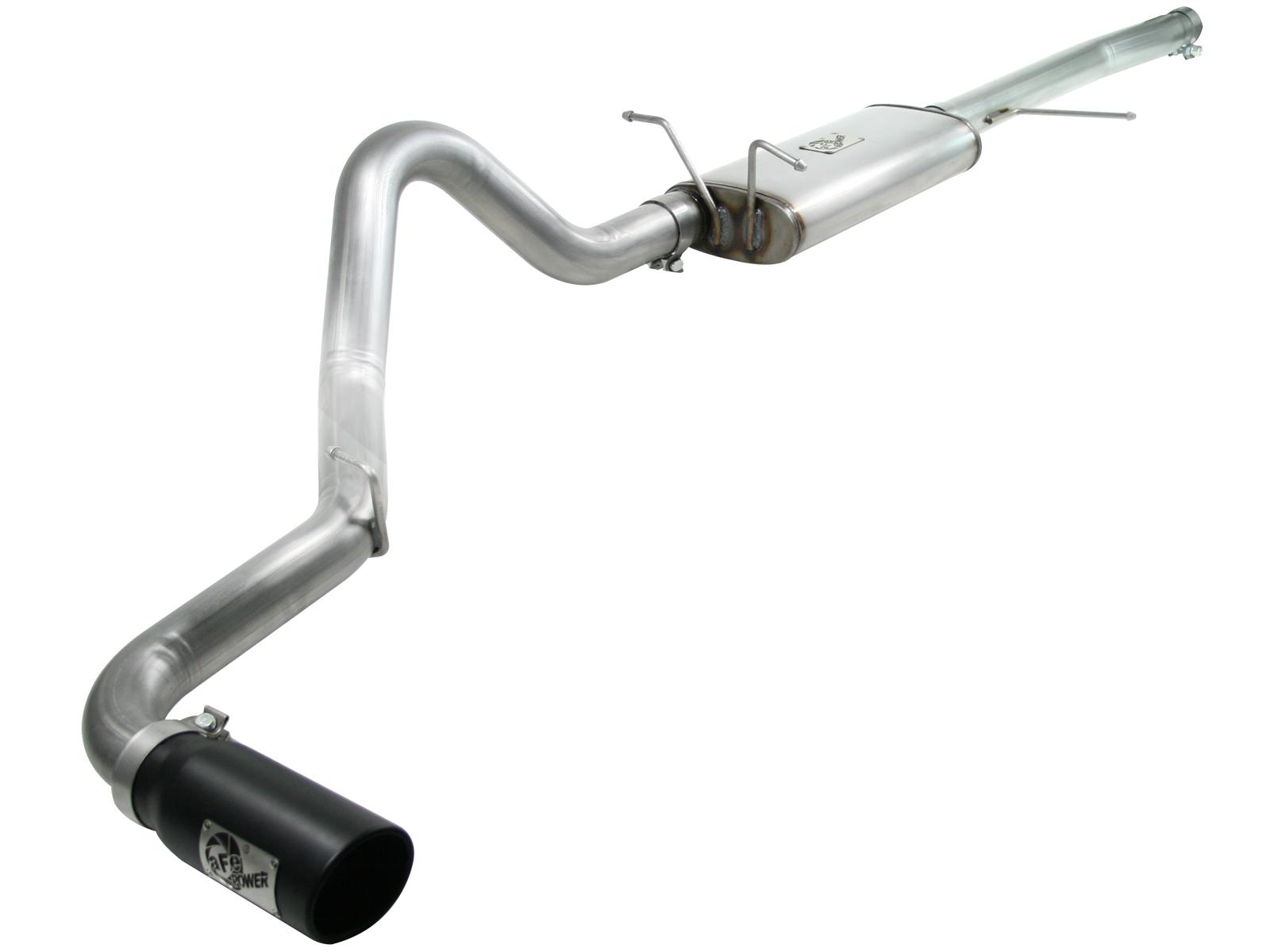 AFE MACH Force-Xp 3 IN 409 Stainless Steel Cat-Back Exhaust System w/Black Tip (1997-2003 F-150, F-150) - 49-43043-B