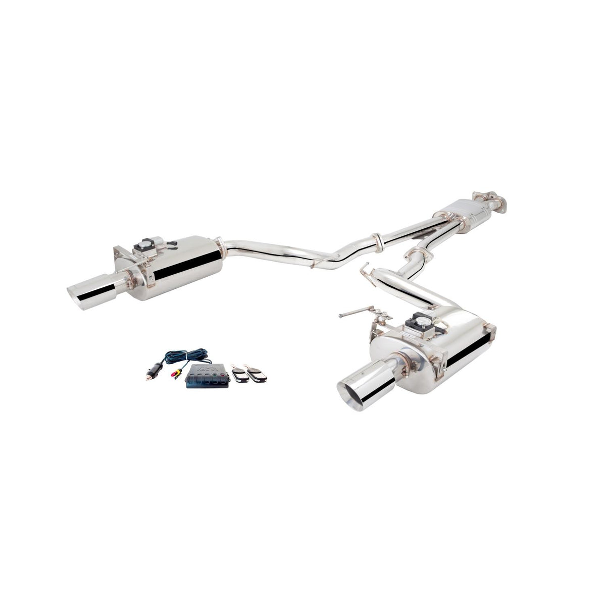 XForce Twin 21/2" Ss Cat-Back Exhaust System (2015-2017 Mustang) - ES-FM17-02-VMK-CBS