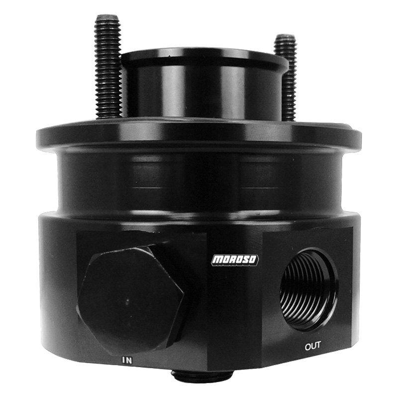 Moroso Filter Adapter, Sandwich, External Pump, Accumulator, Bbc - 23701