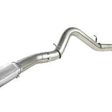 AFE Large Bore-HD 5 IN 409 Stainless Steel DPF-Back Exhaust System w/Polished Tip (2007-2010 Silverado 2500 HD, Silverado 3500 HD, Sierra 2500 HD, Sierra 3500 HD) - 49-44040-P