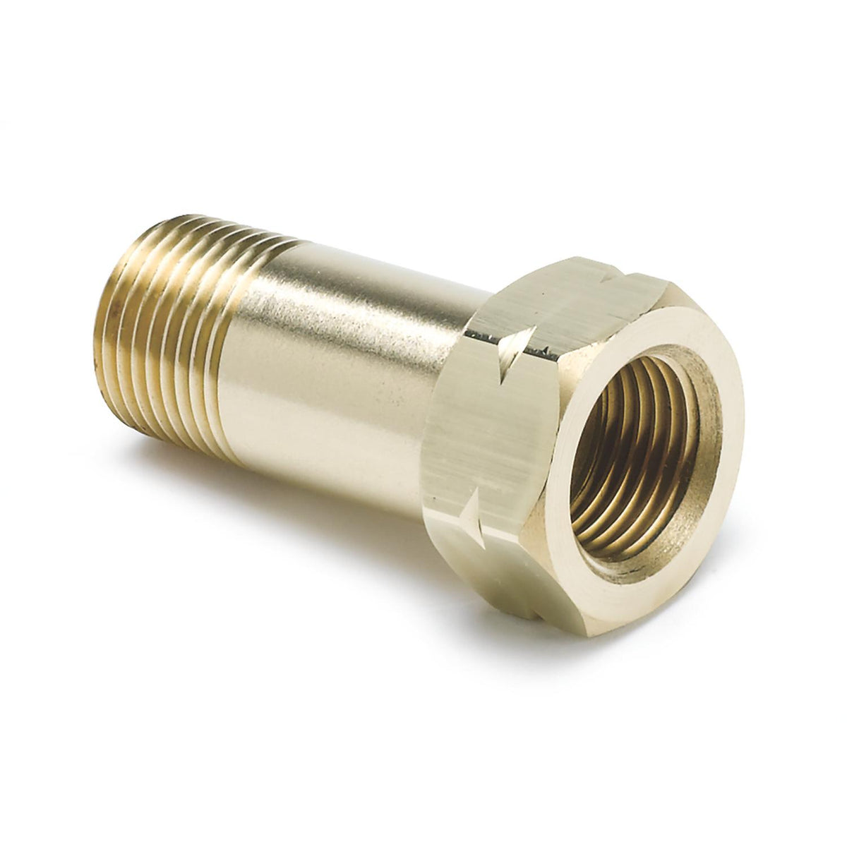Auto Meter FITTING, ADAPTER, 3/8" NPT MALE, EXTENSION, BRASS, FOR AUTO GAGE MECH. TEMP. - 2373