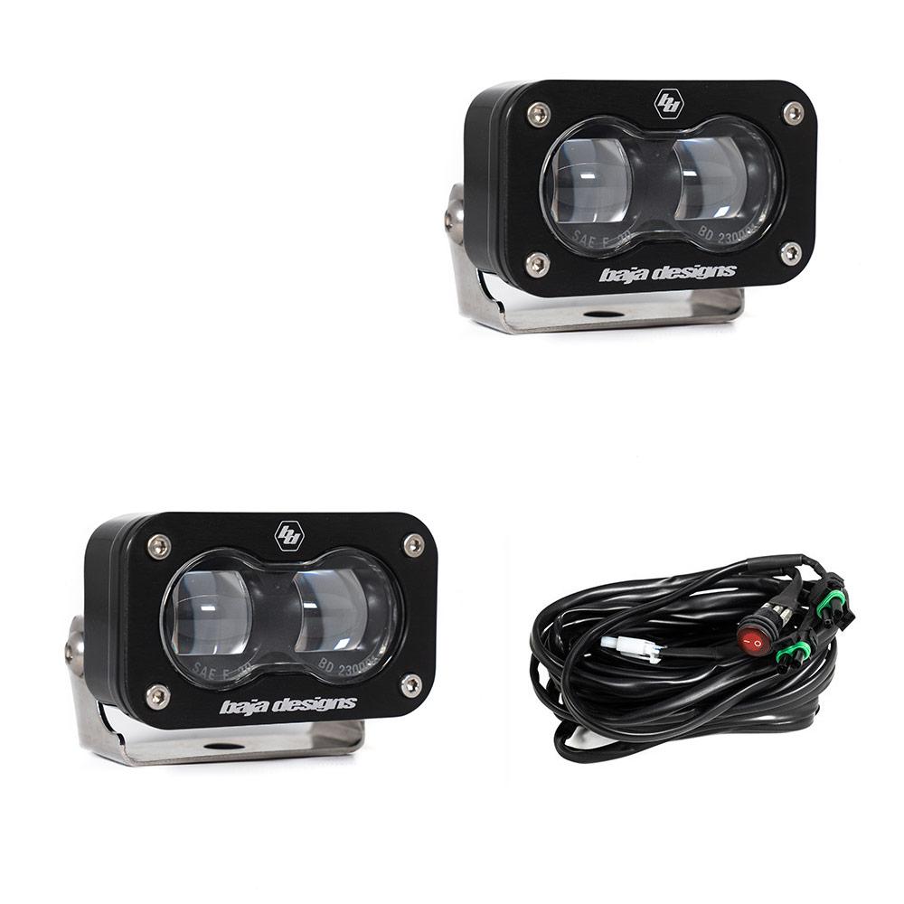 Baja Designs S2 SAE, Pair LED Spot, Clear - 237801