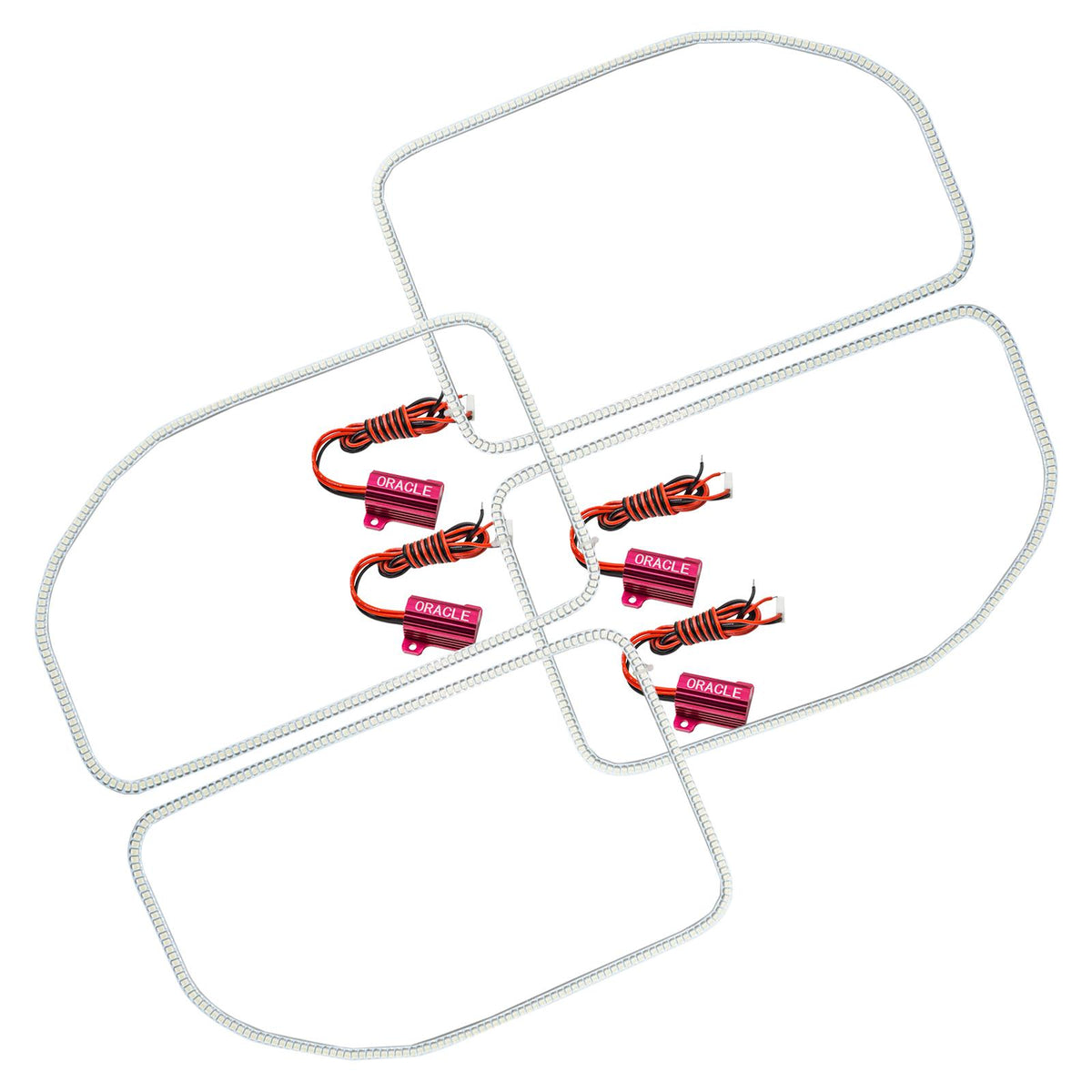 Oracle Lighting Led Halo Kit, Square Ring Design, White (2011-2016 F-250 Super Duty, F-350, F-350 Super Duty) - 2383-001