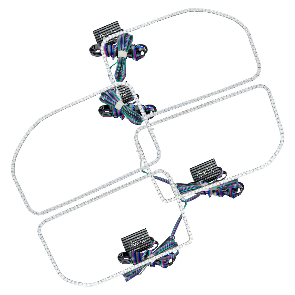 Oracle Lighting Colorshift Halo Kit, Square Ring Design, Colorshift - No Controller (2011-2016 F-250 Super Duty, F-350, F-350 Super Duty) - 2383-334