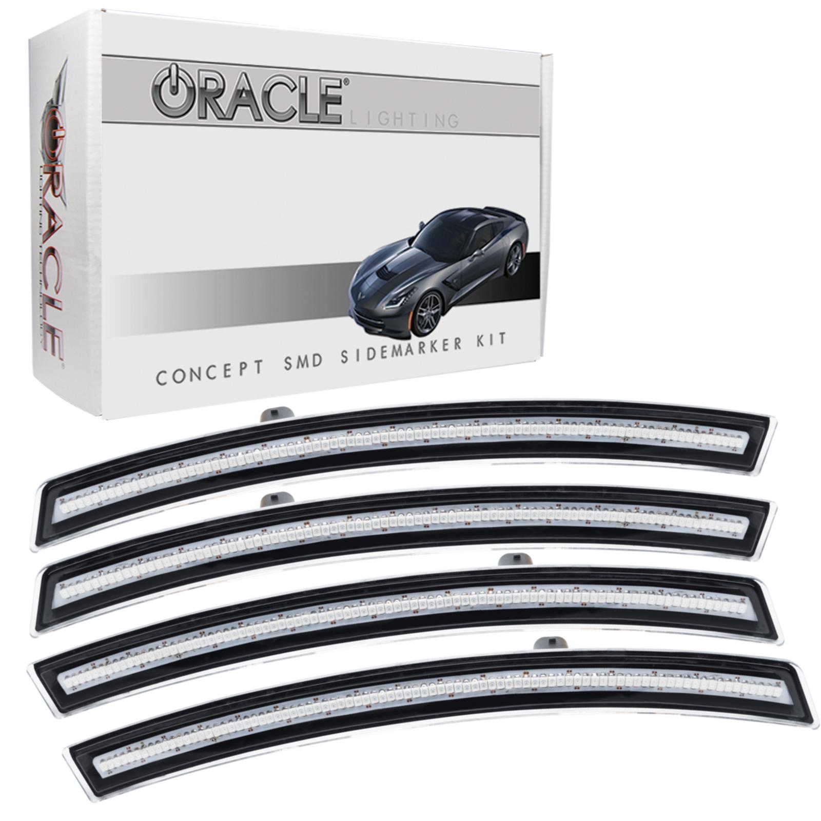 Oracle Lighting Concept Sidemarker Set, Clear - No Paint (2014-2018 Corvette) - 2392-019
