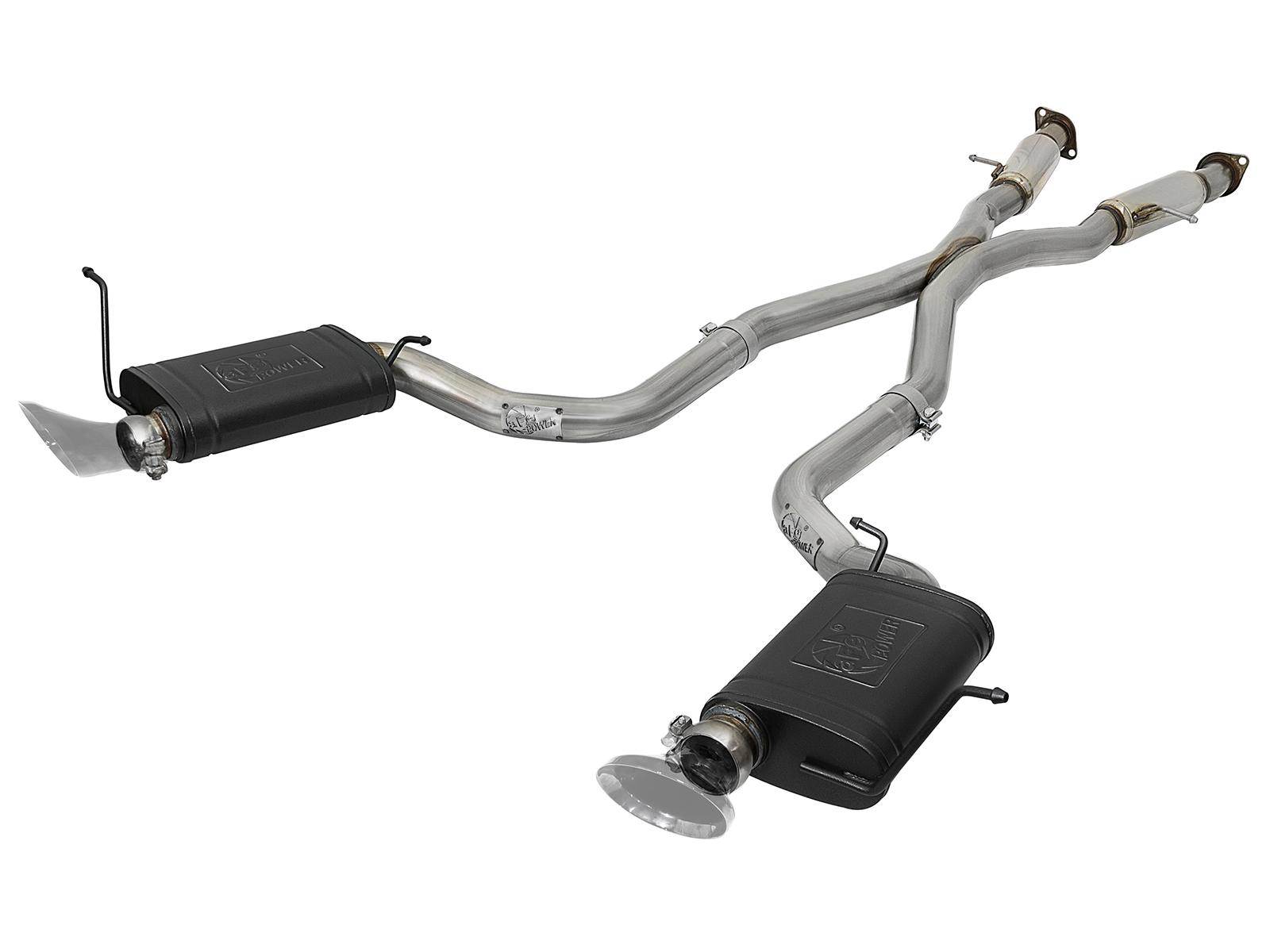AFE MACH Force-Xp 3 IN 304 Stainless Steel Cat-Back Exhaust System w/ Resonator (2012-2021 Grand Cherokee, Grand Cherokee, Grand Cherokee) - 49-38059