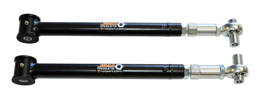 J&M 05-2014 Mustang On Car Adjustable Lower Control Arms - Poly/Rod (Black)