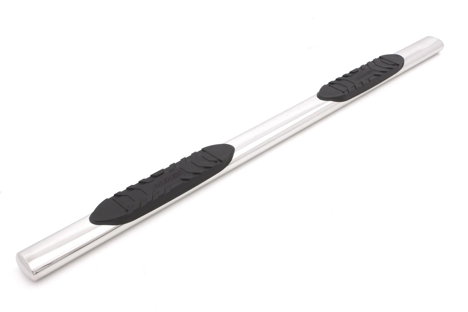 Lund 5 Inch Oval Straight Nerf Bars - Polished Stainless (2009-2024 Dodge, Ram Fitment) - 23984003