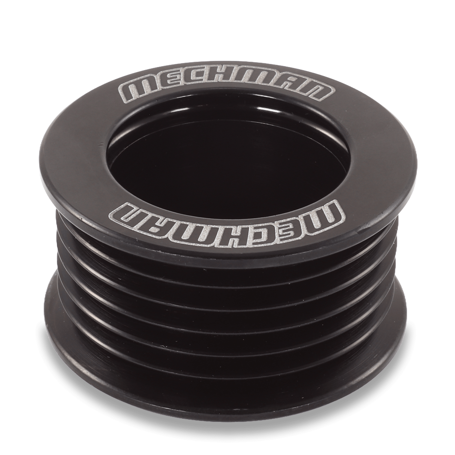 MECHMAN 46mm 6 rib serpentine pulley - hard anodized aluminum - 24-0002B