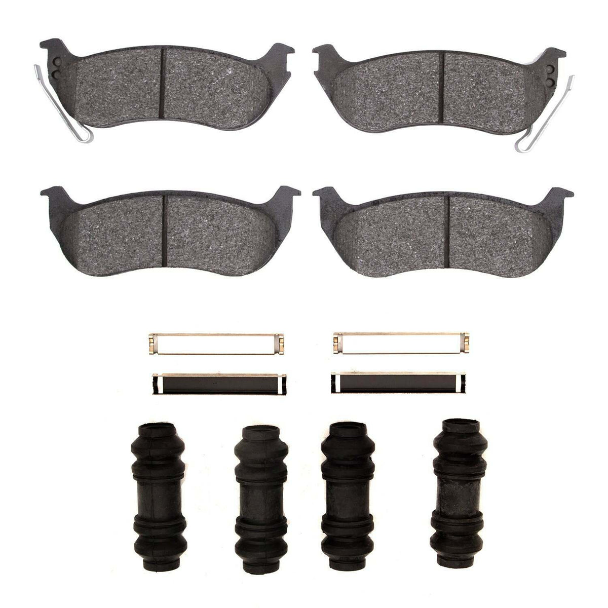 R1 Concepts Performance Off-Road/Tow Brake Pads And Hardware Kit (Ford Explorer 2010-06, Explorer Sport Trac 2010-07; Jeep Liberty 2007-03, TJ 2006-03, Wrangler 2006-03; Mercury Mountaineer 2010-06) - 2400-0964-01