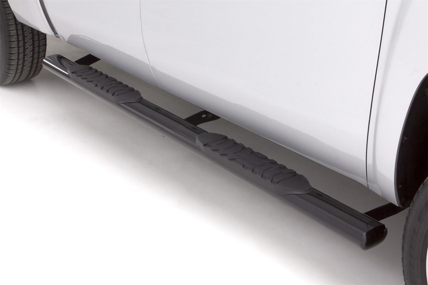 Lund 5 Inch Oval Straight Nerf Bars - Black (1999-2013 Silverado 1500, Sierra 1500) - 24047006