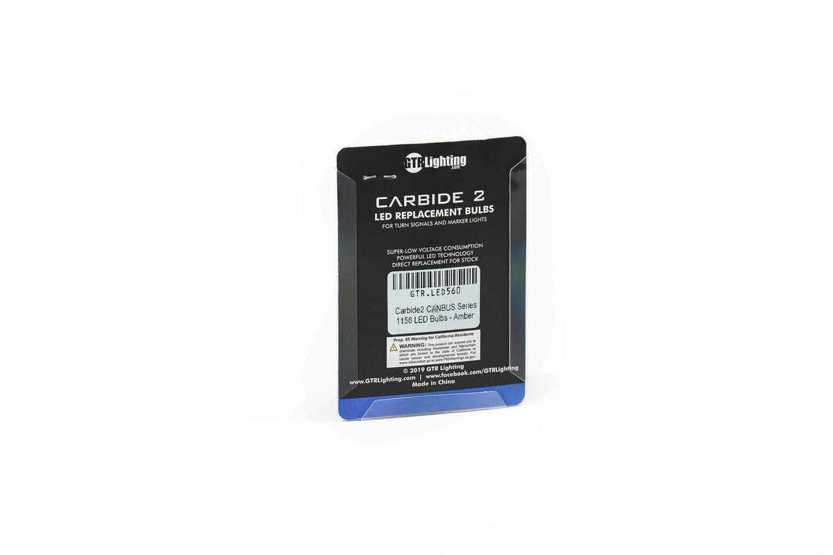 GTR Lighting 1156: GTR Carbide Canbus 2.0 LED (Amber) (Universal) - GTR.LED560