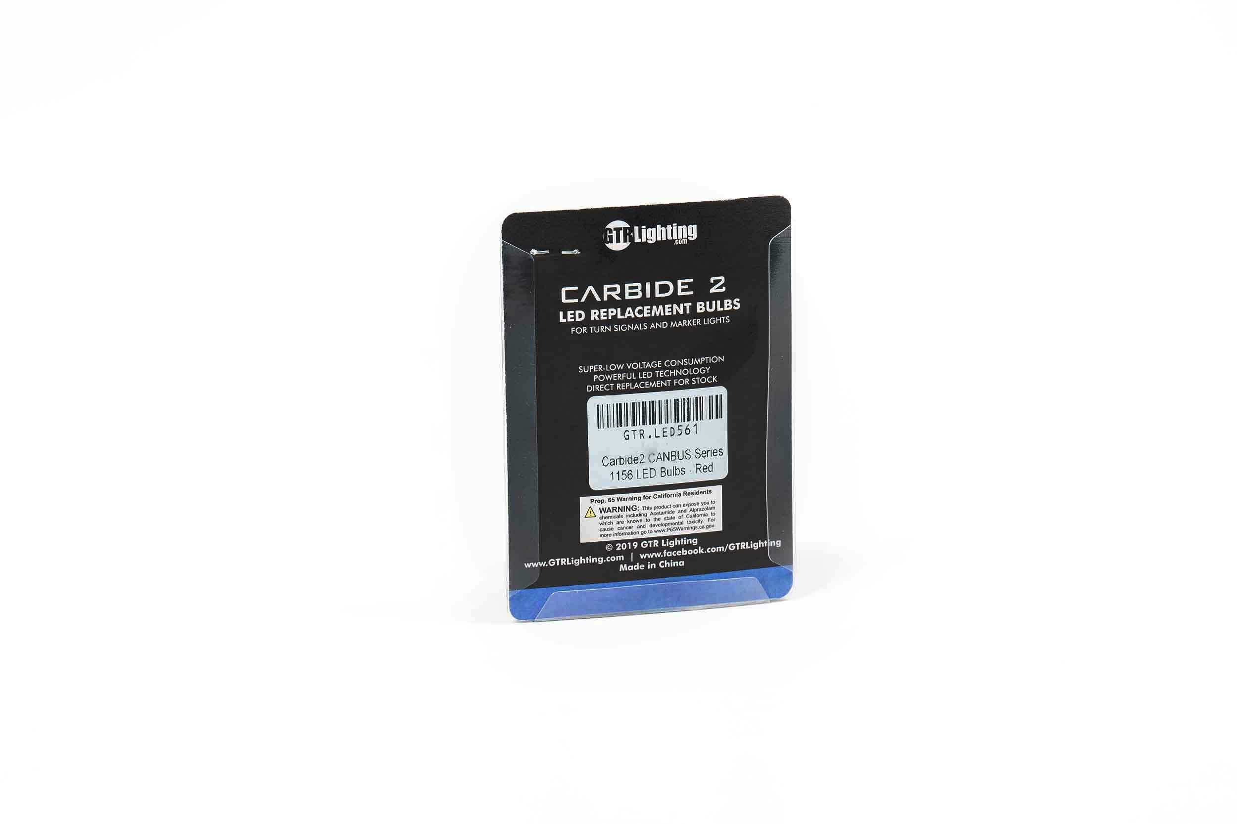 GTR Lighting 1156: GTR Carbide Canbus 2.0 LED (Red) (Universal) - GTR.LED561