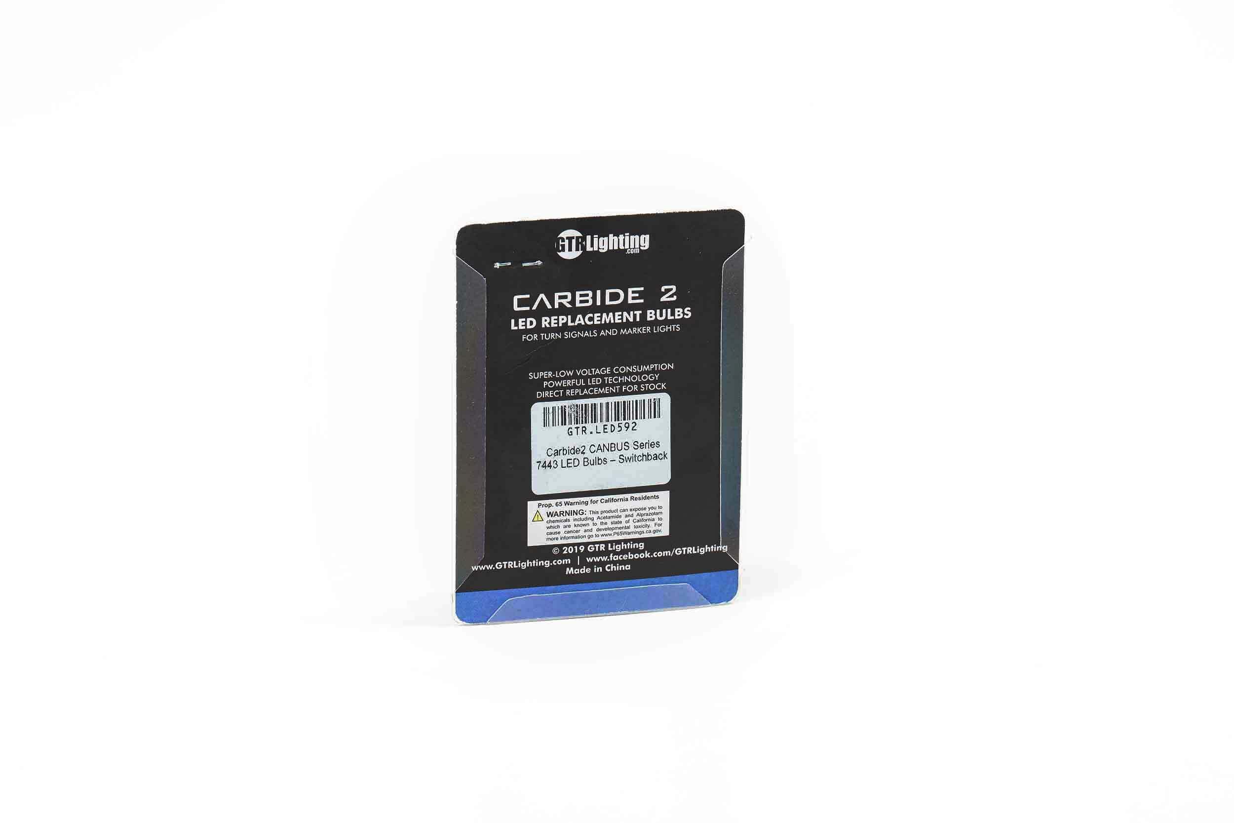 GTR Lighting 7440/7443 Non-CK GTR Carbide Canbus 2.0 LED (Switchback) (Universal) - GTR.LED592