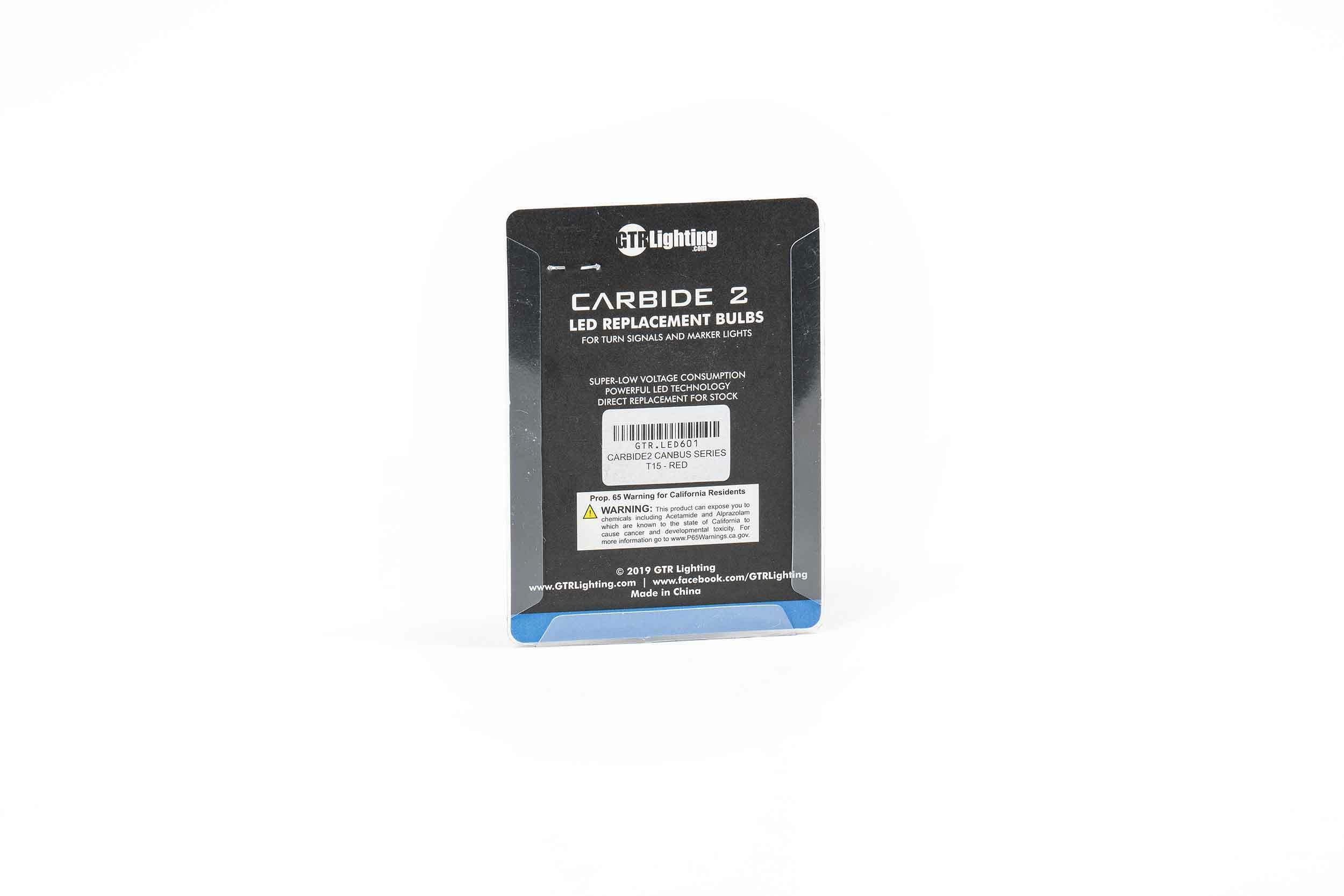 GTR Lighting 921/T15: GTR Carbide Canbus 2.0 (Red) (Universal) - GTR.LED601