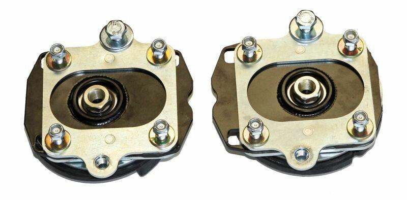J&M 2011-2014 Mustang Adjustable Caster Camber Plates with Spring Isolators