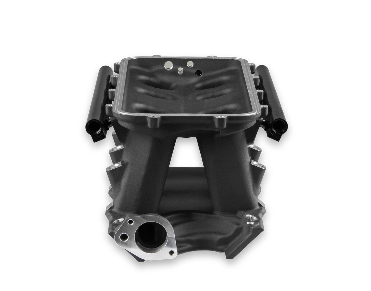 Holley 8.2" SBF Ford Hi-Ram EFI Manifold Base-Black.  - 300-274BK