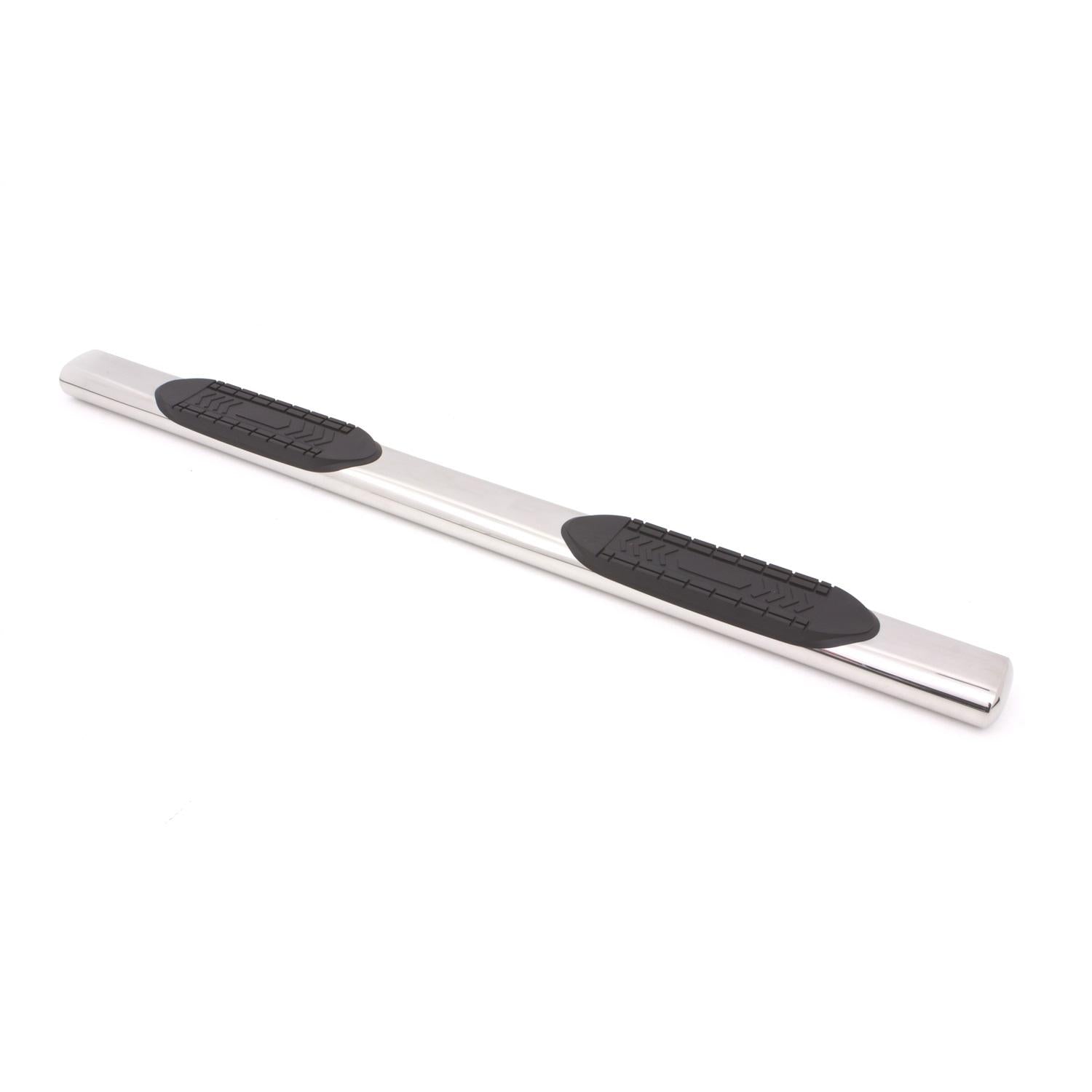 Lund 6 In Oval Straight Nerf Bars; Stainless Steel; Polished - 24376785